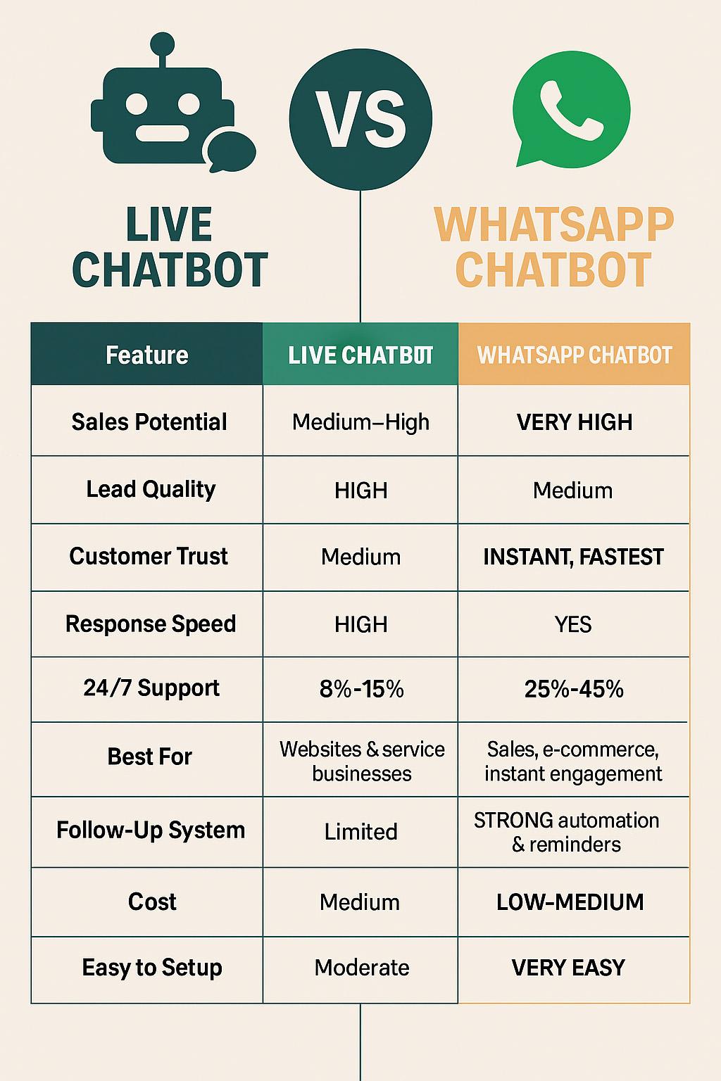 Live Chatbot vs WhatsApp Chatbot in 2025 _ Best for Sales & Lead Generation