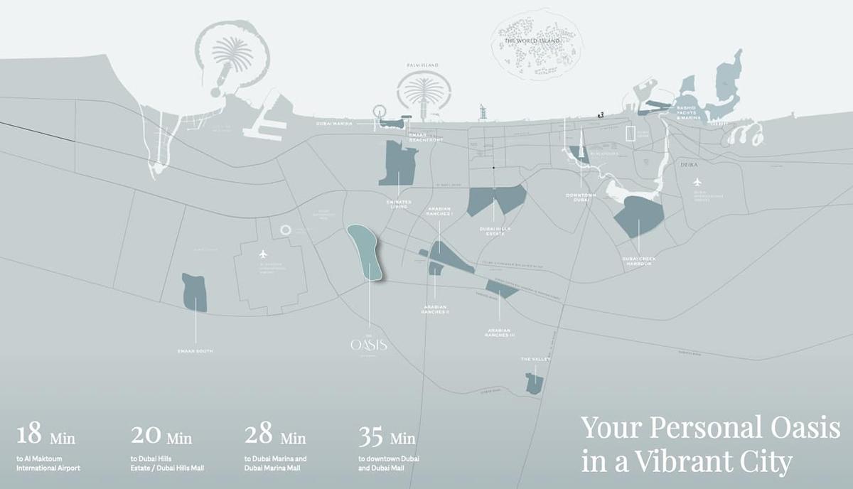 The-Oasis-Location-Map